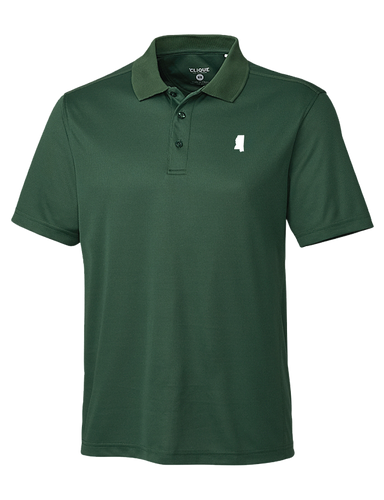 The Essential Crooked Letter Polo | Dark Green