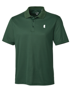 The Essential Crooked Letter Polo | Dark Green