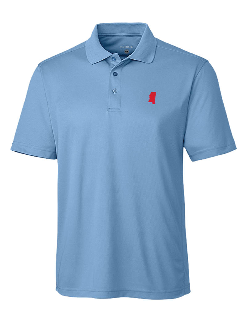 The Essential Crooked Letter Polo | Light Blue